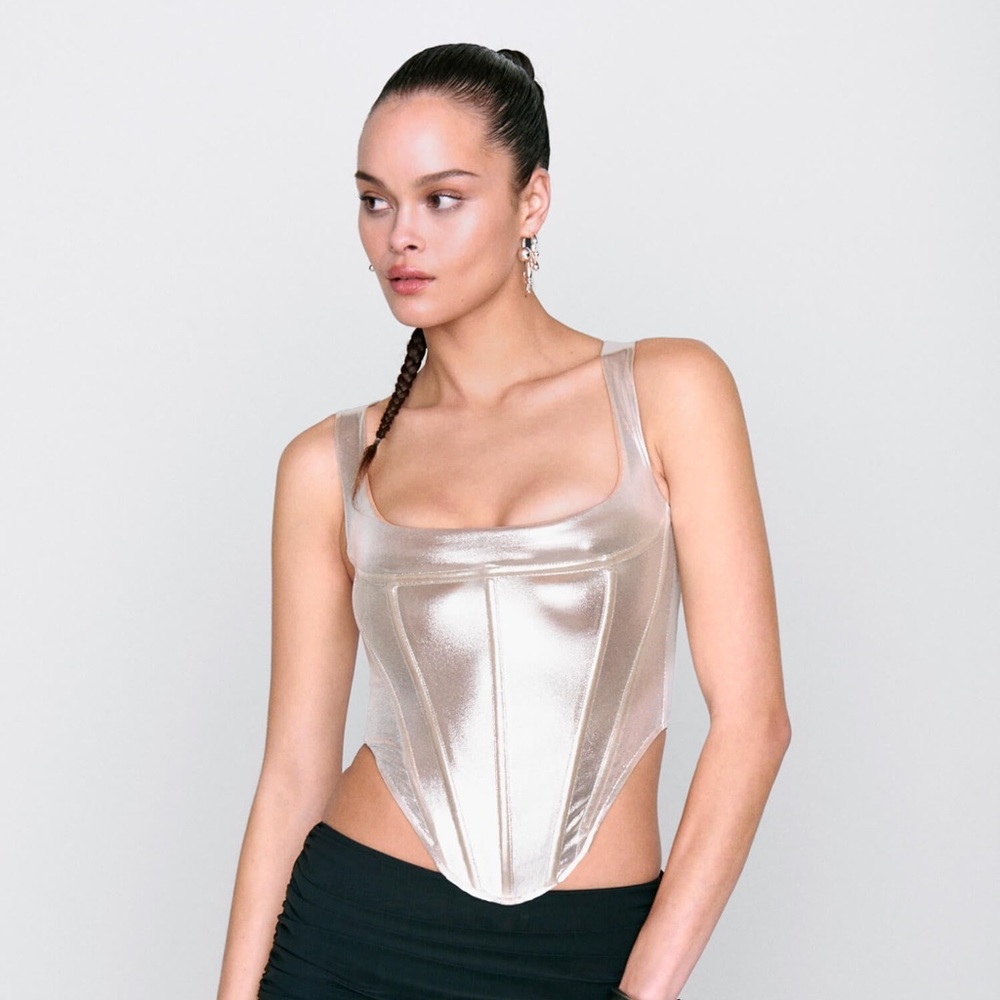 Miaou Campbell Corset Metallic
